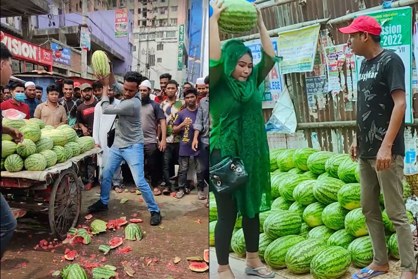 লোকে কেন আছাড় মেরে তরমুজ ভাঙছে