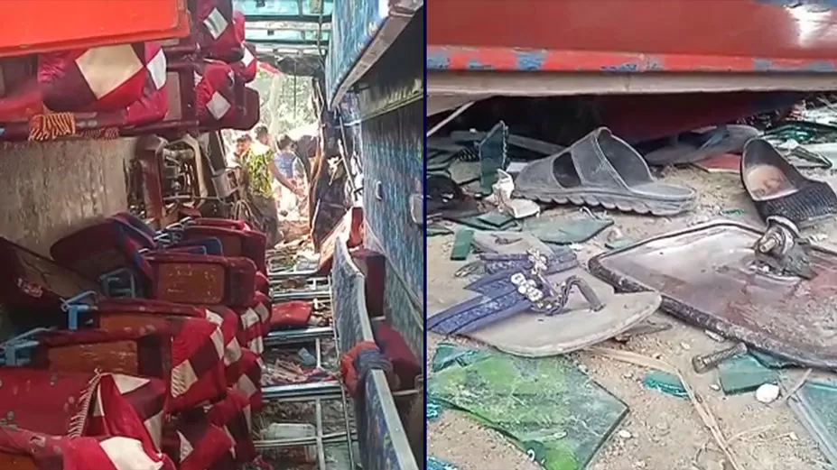 দুই বাসের সংঘর্ষে ২ জন নিহত