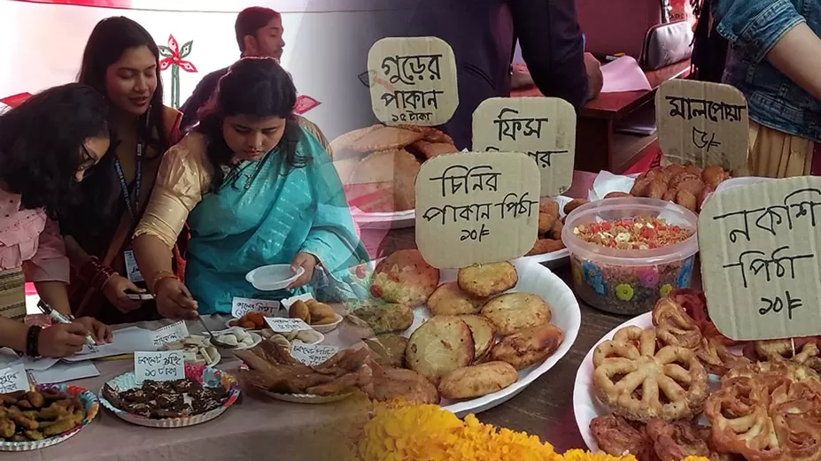 বাঙালিয়ানা ছড়িয়ে দিতে কুষ্টিয়ায় পিঠা উৎসব