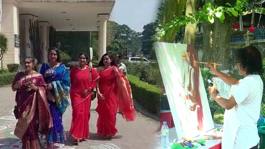 রবীন্দ্র জন্মোৎসবে কাচারীবাড়িতে ভিড়