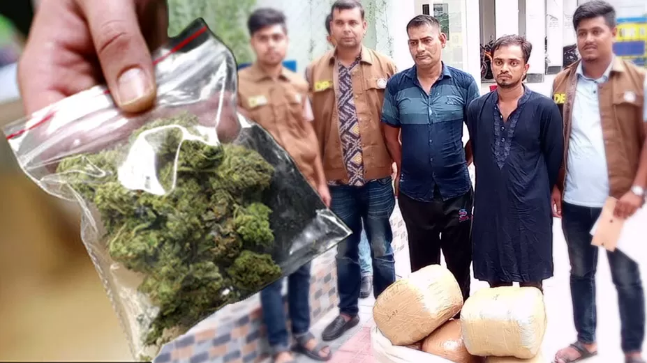 ৫০ কেজি গাঁজাভর্তি প্রাইভেটকারসহ দুইজন আটক 