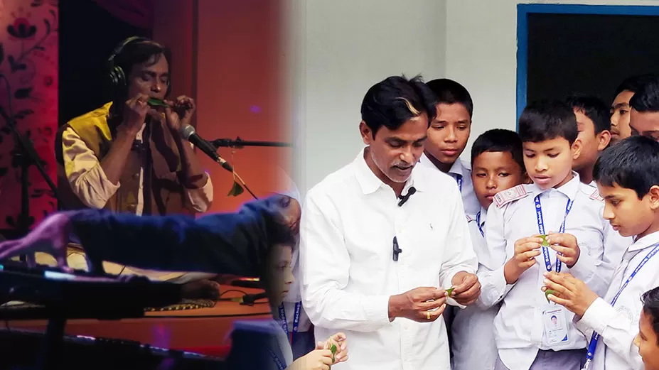 কোক স্টুডিওর গানে স্কুলশিক্ষকের পাতার বাঁশি, বোচাগঞ্জে উচ্ছ্বাস