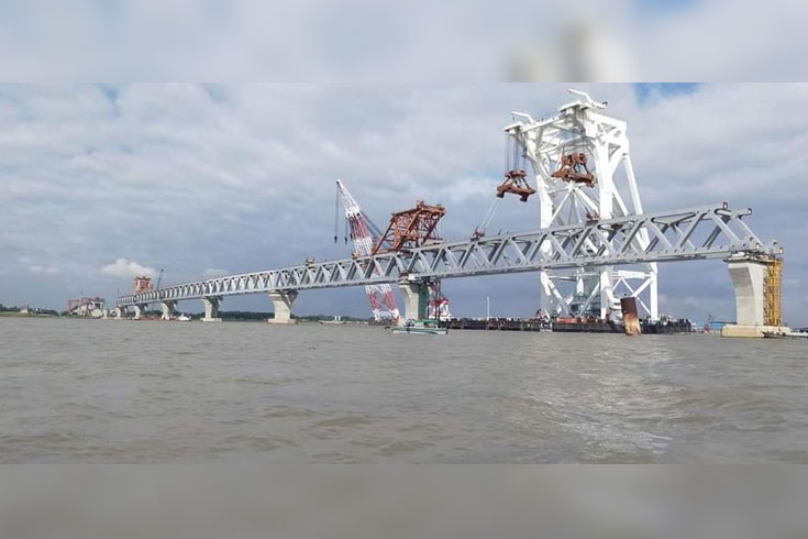 পদ্মা সেতুর আর বাকি পৌনে এক কিলোমিটার