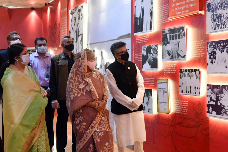 জাতীয় সংসদে বঙ্গবন্ধু প্যাভিলিয়ন উদ্বোধন করলেন প্রধানমন্ত্রী