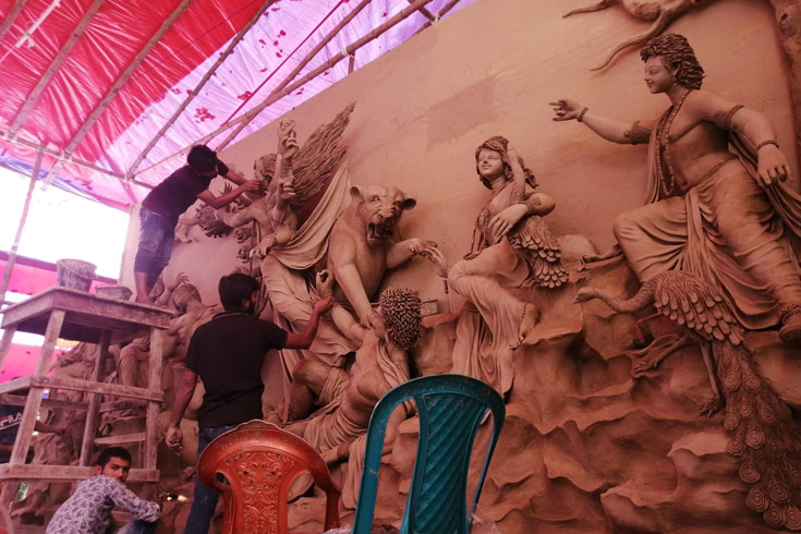 সাদামাটা-শত-বছরের-কাত্যায়নী-পূজা 