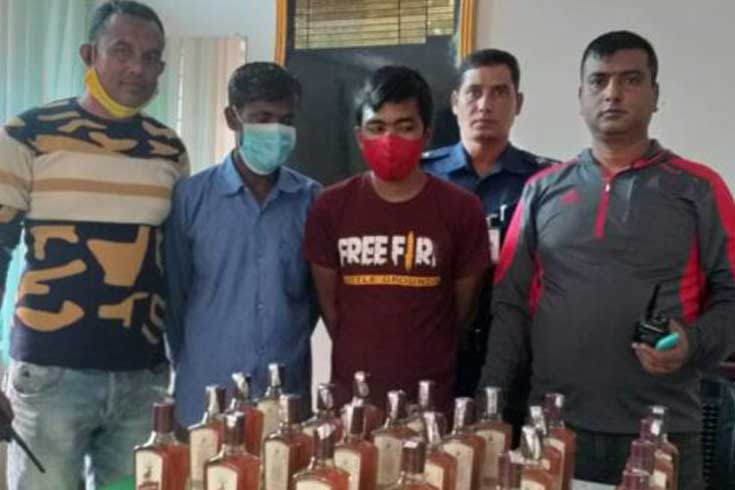 বিদেশি-মদসহ-দুই-মাদক-কারবারি-গ্রেফতার