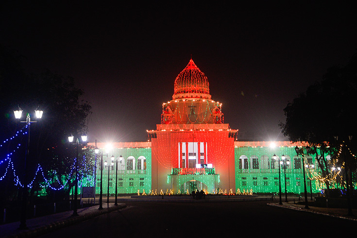 বিজয়ের রঙে রঙিন ঢাকা   