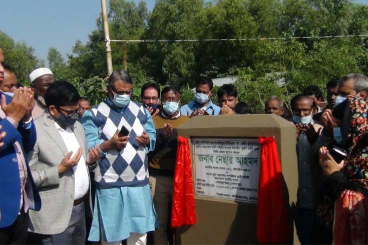 মৌলভীবাজারে ভূমি ও গৃহহীনদের ঘরের কাজ শুরু