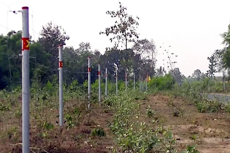 পাহাড়ে-হাতি-তাড়াতে-সৌরবিদ্যুতের-তারের-বেড়া