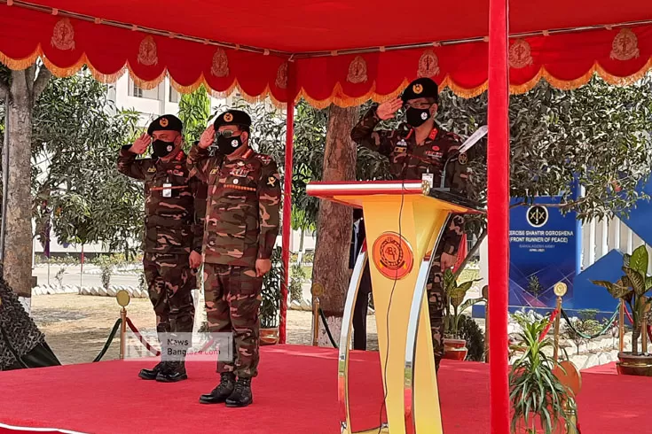 বঙ্গবন্ধু সেনানিবাসে আন্তর্জাতিক সামরিক প্রশিক্ষণের উদ্বোধন

