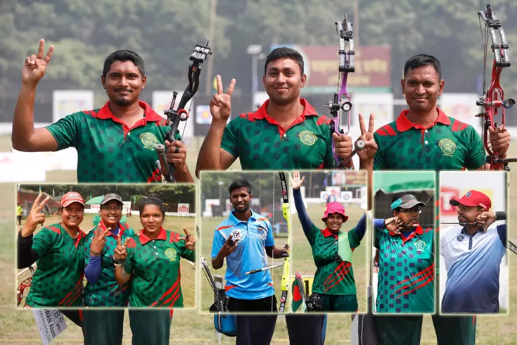 আর্চারিতে রাম কৃষ্ণ-নাসরিন-অসীম-রোকসানার স্বর্ণ জয়