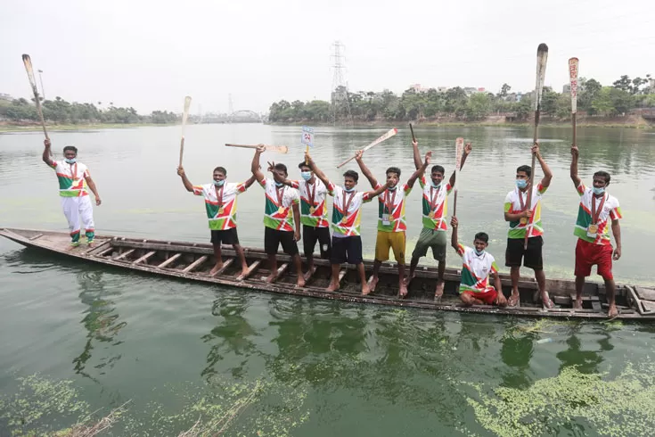 রোইংয়ের দুই স্বর্ণই কেরানীগঞ্জের