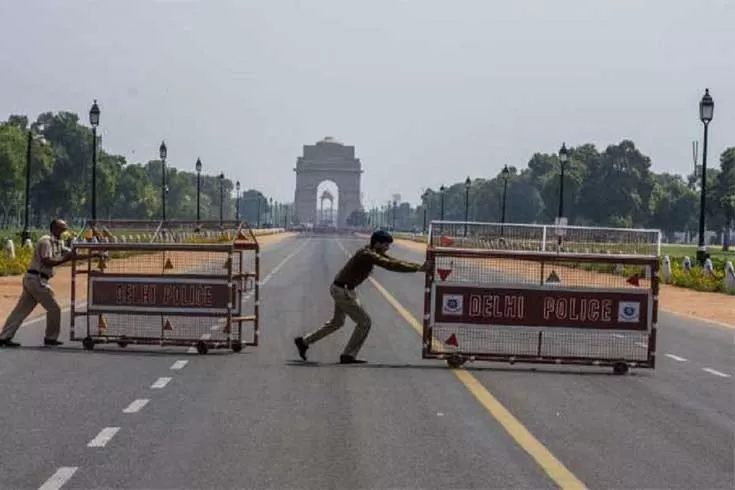 লকডাউনে দিল্লি