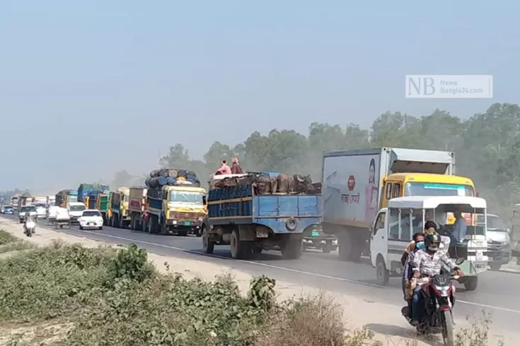 ঢাকা-টাঙ্গাইল-মহাসড়কে-ধীরগ‌তি