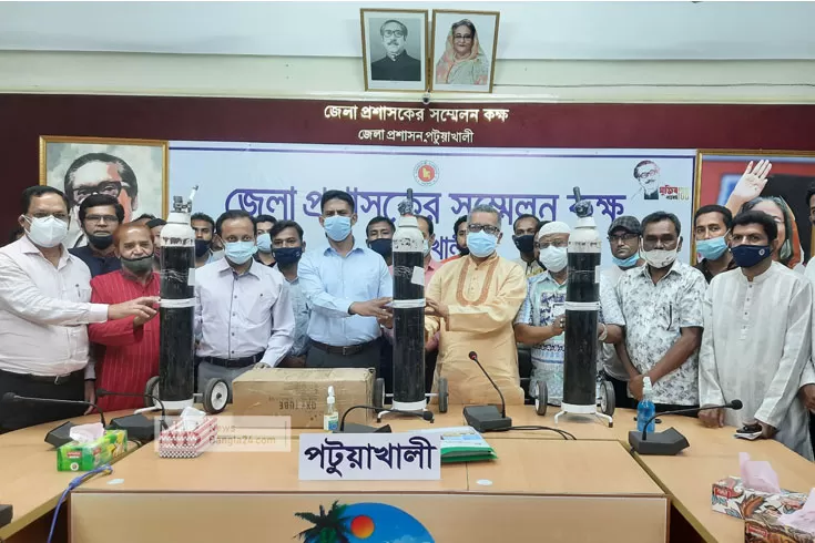 অক্সিজেন সিলিন্ডার-উপহার-দিল-আ-লীগ