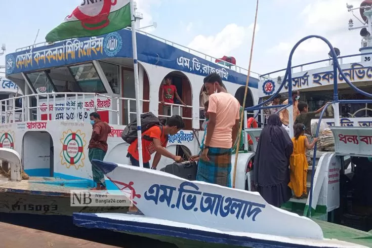 লকডাউনেই-শুরু-লঞ্চ-চলাচল-ঘাটে-নেই-যাত্রীর-চাপ