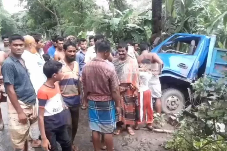 চালবোঝাই-ট্রাকের-সঙ্গে-আমবাহী-পিকআপের-সংঘর্ষ-নিহত-১