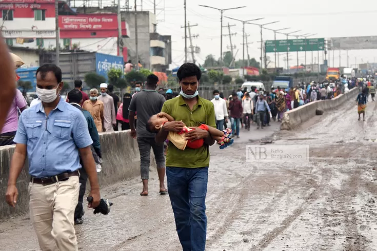 ঢাকার প্রবেশমুখে তীব্র যানজট, ক্ষোভ যাত্রীদের