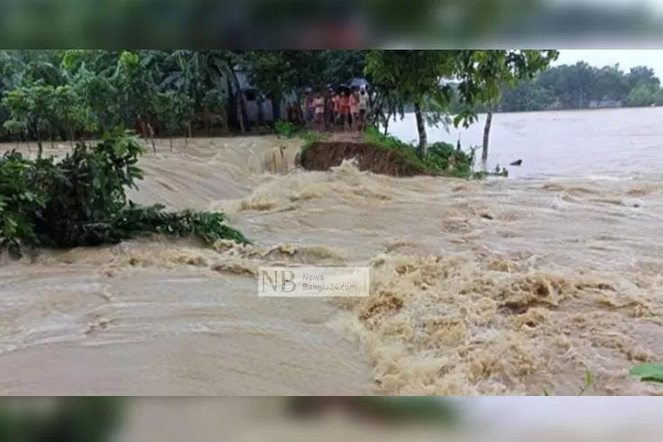 উজানের-ঢলে-৫০-গ্রাম-প্লাবিত