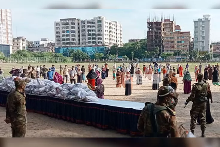সেনাবাহিনীর খাদ্য সহায়তা পেল ২০০ পরিবার