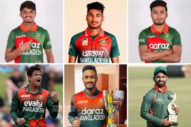 প্রথমবারের মতো বিশ্বকাপে ছয় টাইগার