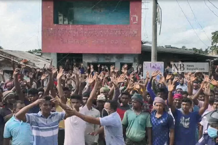 সারা-দিন-বিক্ষোভের-পর-কাজে-ফিরলেন-শ্রমিকরা