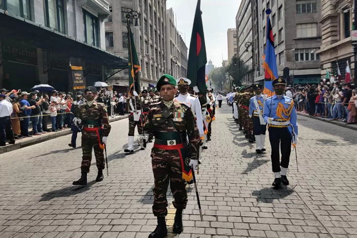 মেক্সিকোর স্বাধীনতার কুচকাওয়াজে বাংলাদেশ