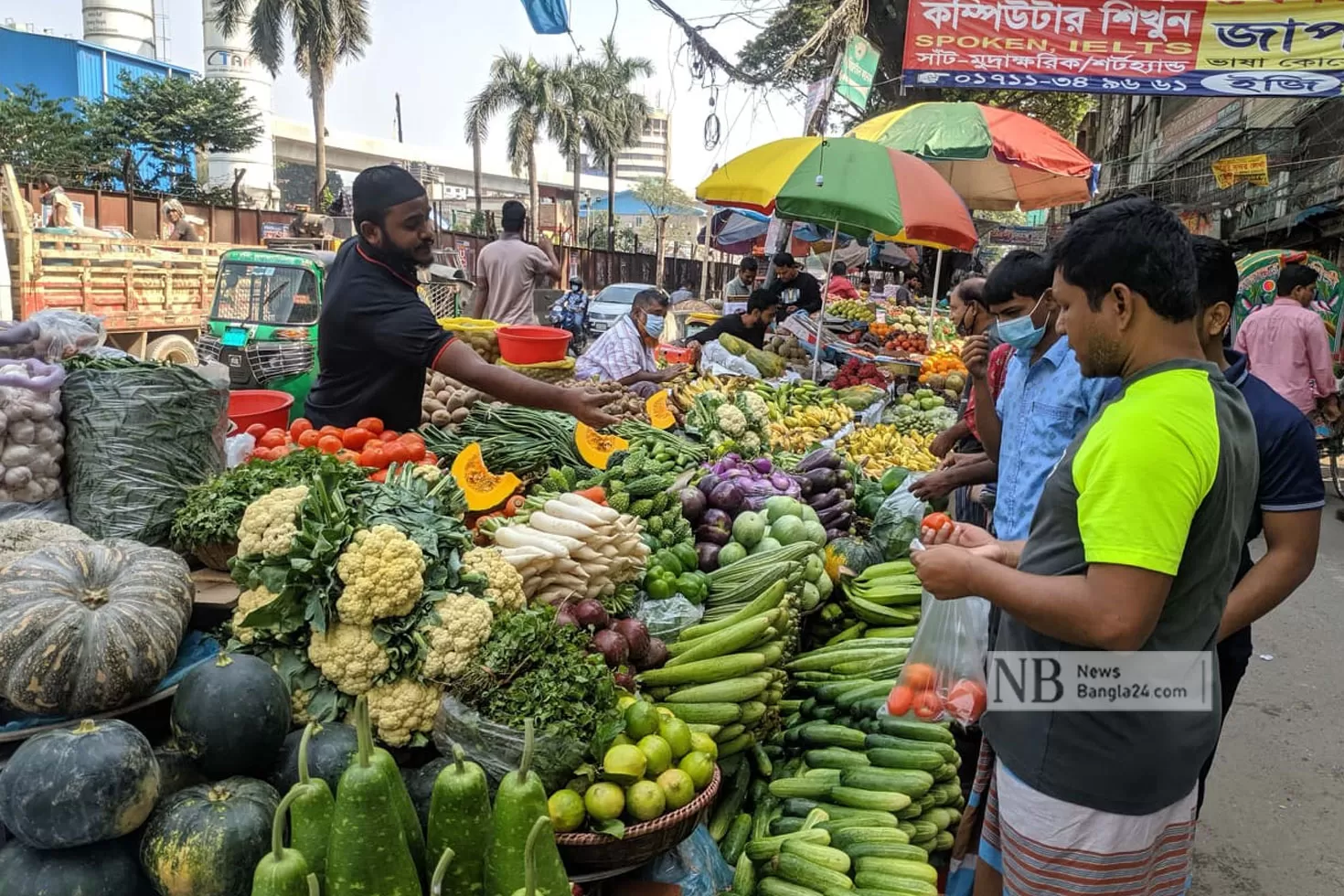 কাঁচাবাজারে পড়েনি ধর্মঘটের প্রভাব