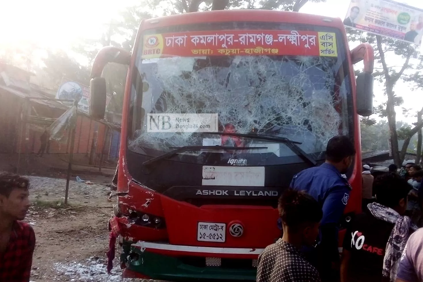 অটোরিকশায় বিআরটিসি বাসের ধাক্কা, নিহত ৩