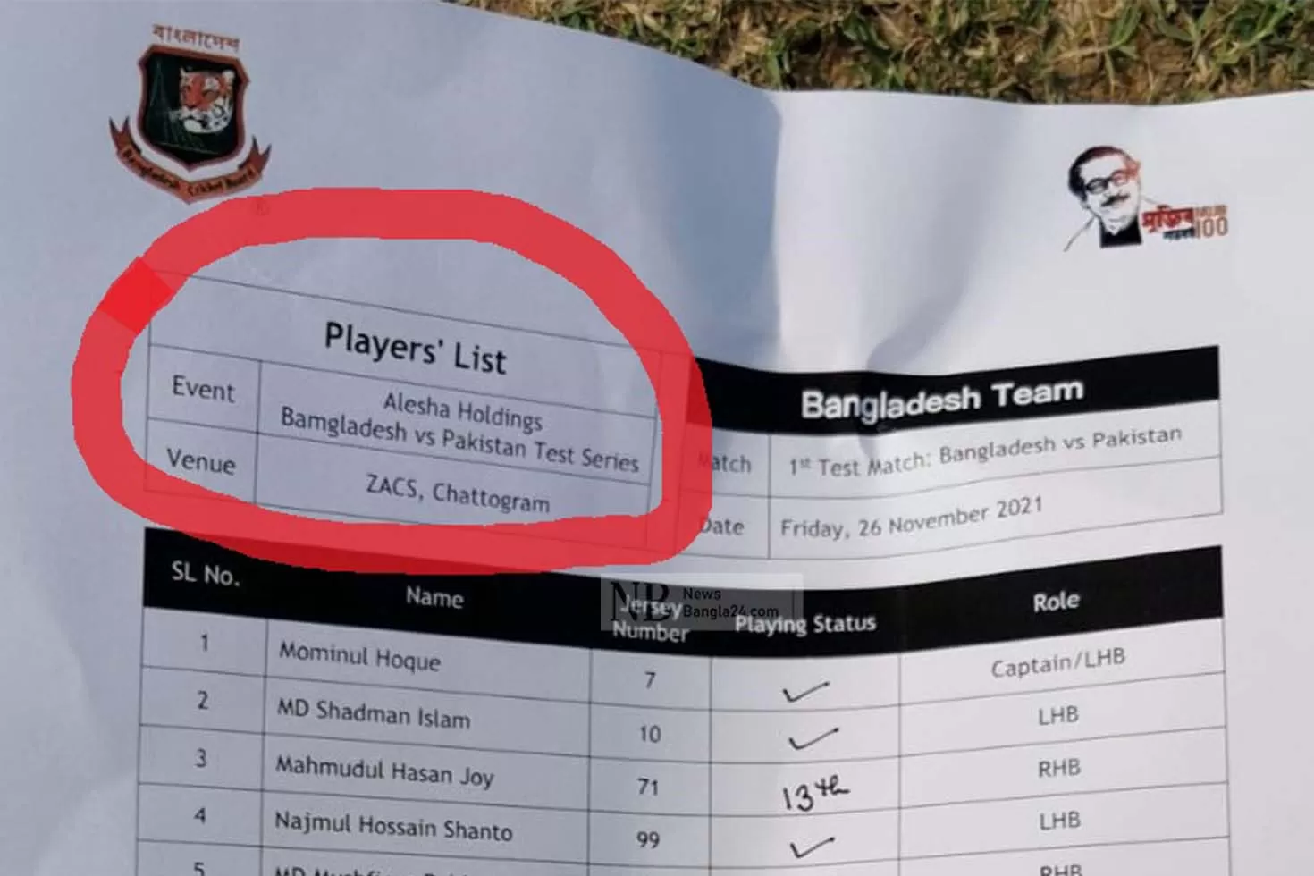 এবার দেশের নাম ভুল করল বিসিবি!