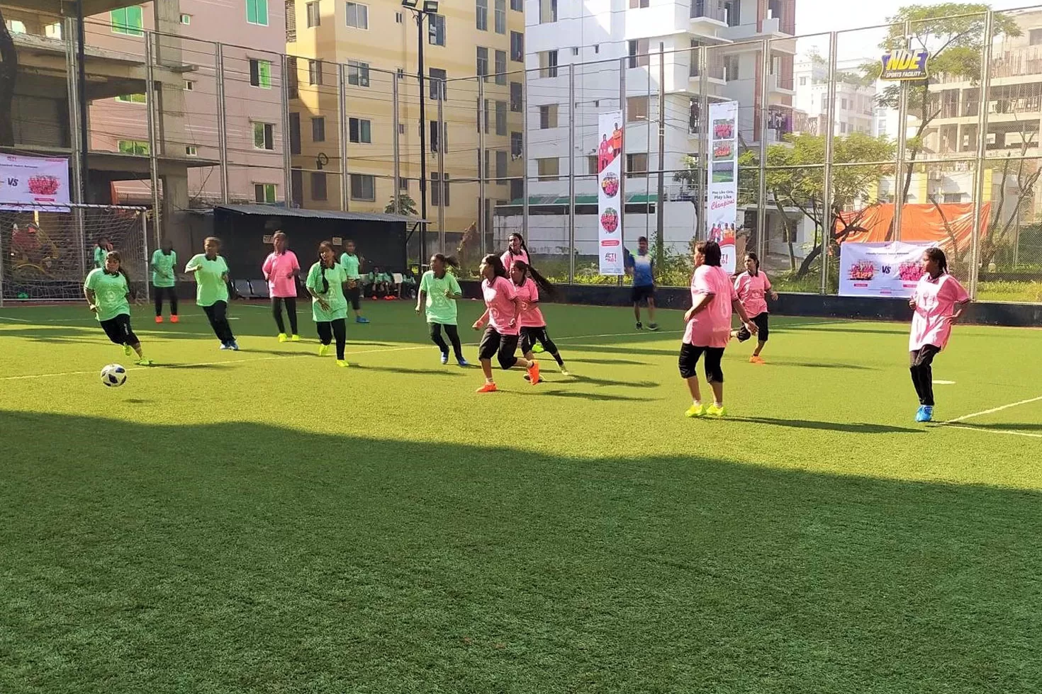 ক্রীড়ায় নারীর অংশগ্রহণকে উৎসাহিত করতে প্রীতি ম্যাচ