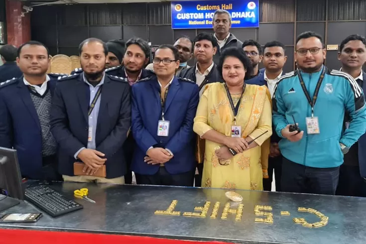 বিমানবন্দরে ৫ কেজির বেশি স্বর্ণ জব্দ