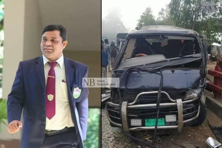 বাসচাপায় মাইক্রোতে থাকা স্কুলশিক্ষক নিহত