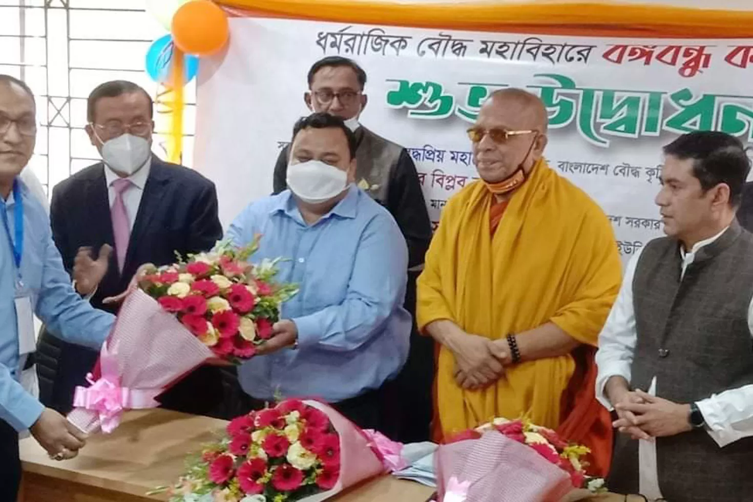 বাসাবো বৌদ্ধ মন্দিরে ‘বঙ্গবন্ধু কর্নার’ উদ্বোধন