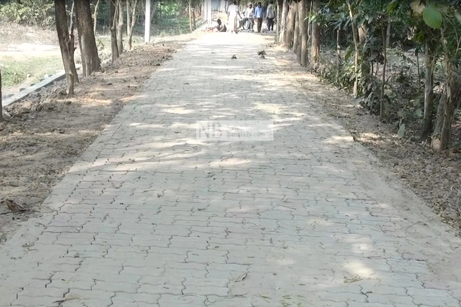 ইউনি ব্লক দিয়ে তৈরি সড়ক 