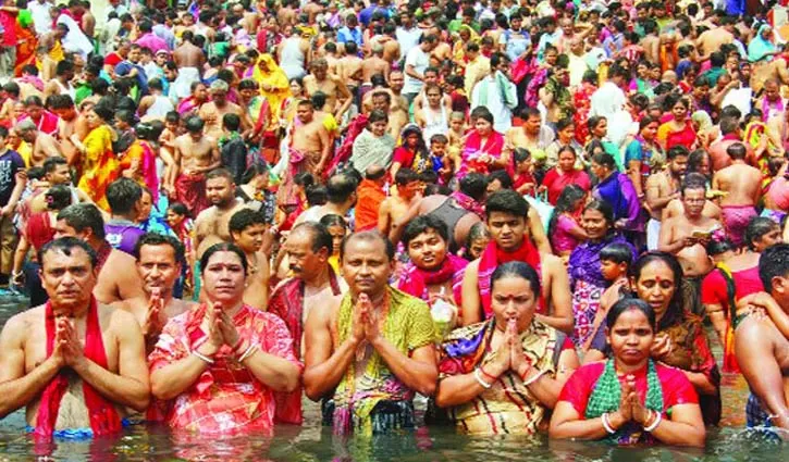 দুই বছর পর স্নানোৎসব লাঙ্গলবন্দে