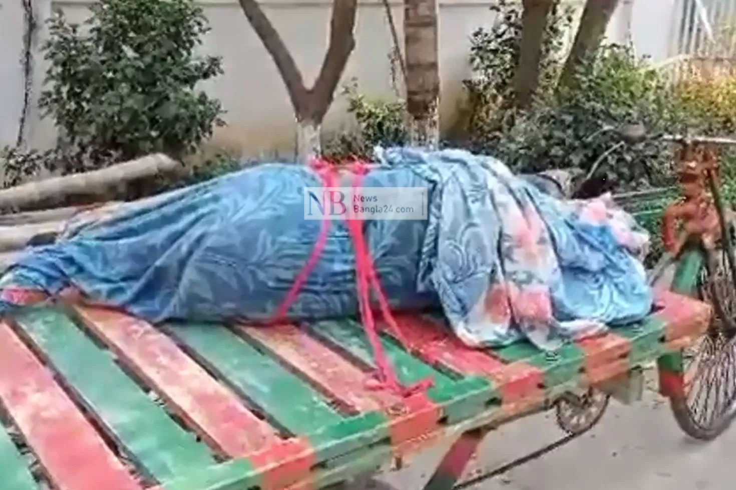 গৃহবধূকে হত্যার পর পুড়িয়ে ফেলার চেষ্টা