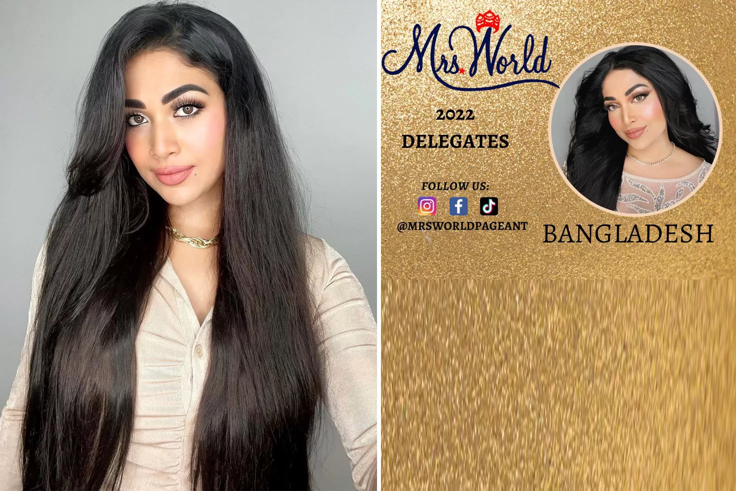 মিসেস ওয়ার্ল্ডে দেশের পিয়া বিপাশা