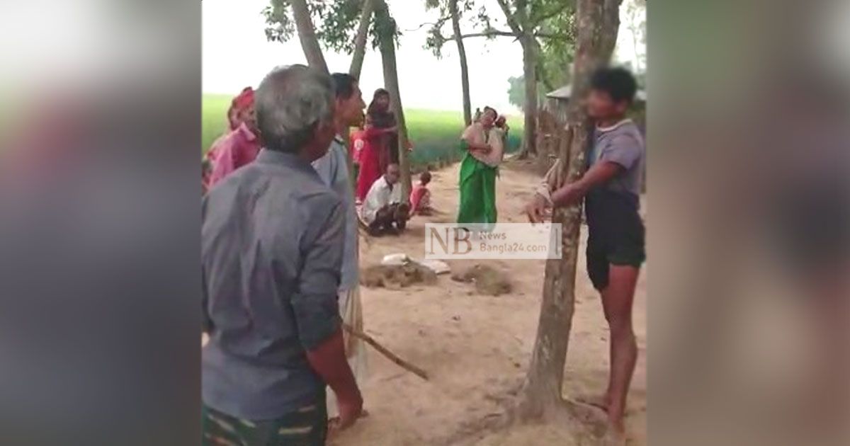 মাছ-চুরির-অভিযোগে-গাছে-বেঁধে-মারধর