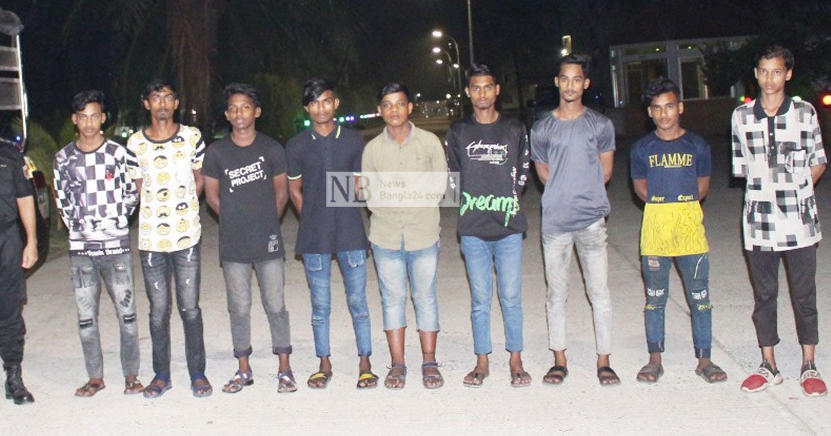 অস্ত্রসহ গ্রেপ্তার ‘টেনশন গ্রুপের’ ৯ সদস্য