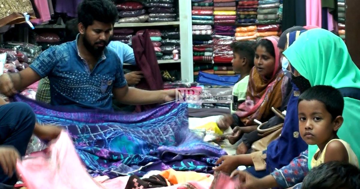 ঈদের কেনাকাটায় জমজমাট বাজার