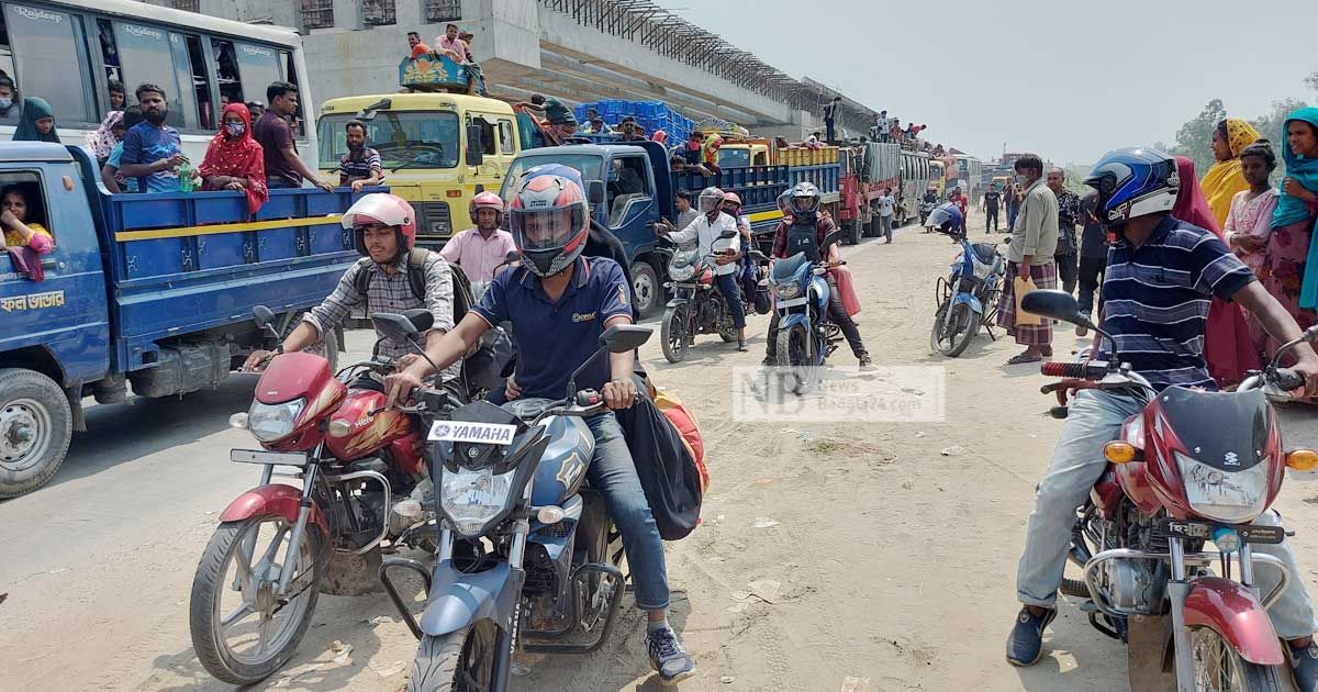 বঙ্গবন্ধু সেতু মহাসড়কে ঢাকা ছাড়ার চাপ, জট নেই