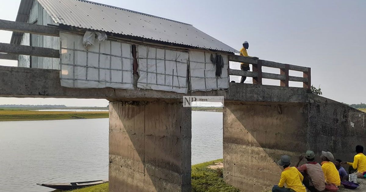 সেতুতে বাড়ি তুলে বসবাস