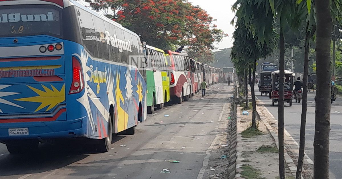 দৌলতদিয়ায় ৬ কিলোমিটার জট