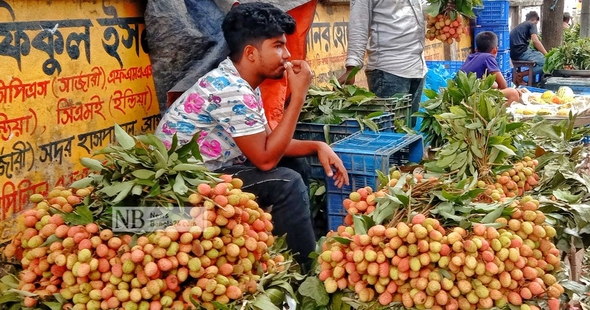 বাজারে দেশি লিচু, দাম কিছুটা বেশি 