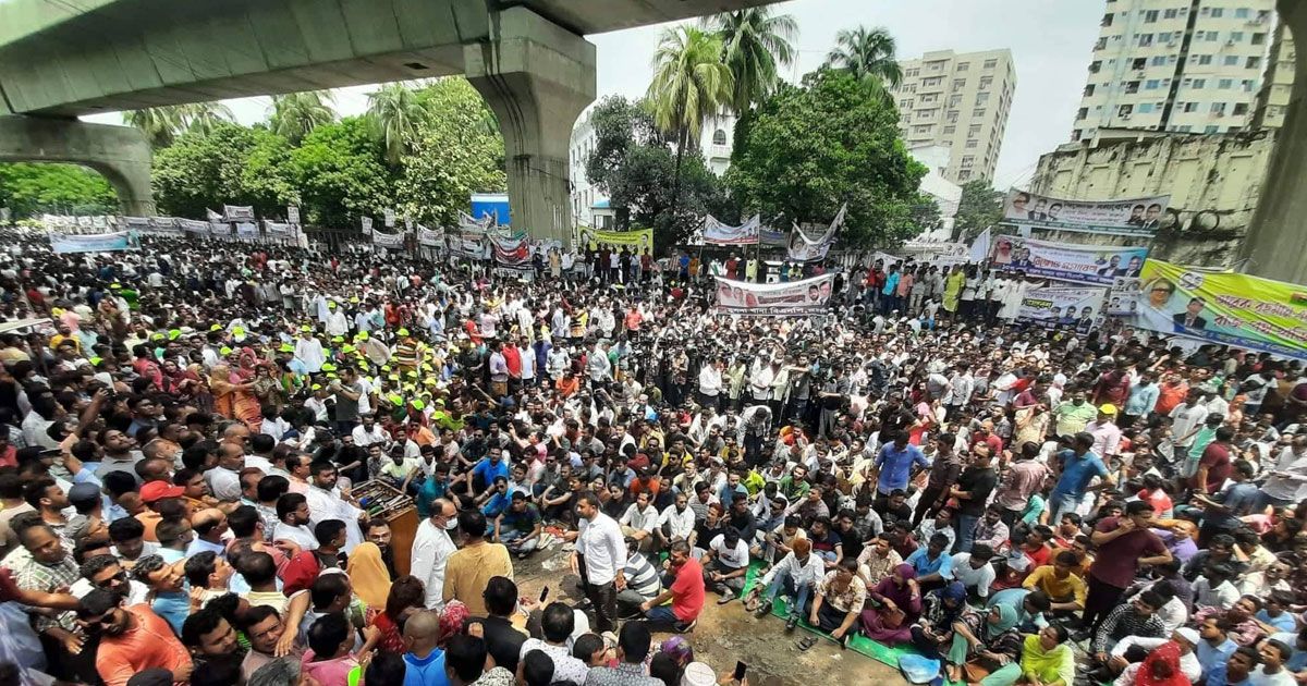 এখন থেকে পাল্টা হামলা, বিএনপির সমাবেশে ঘোষণা