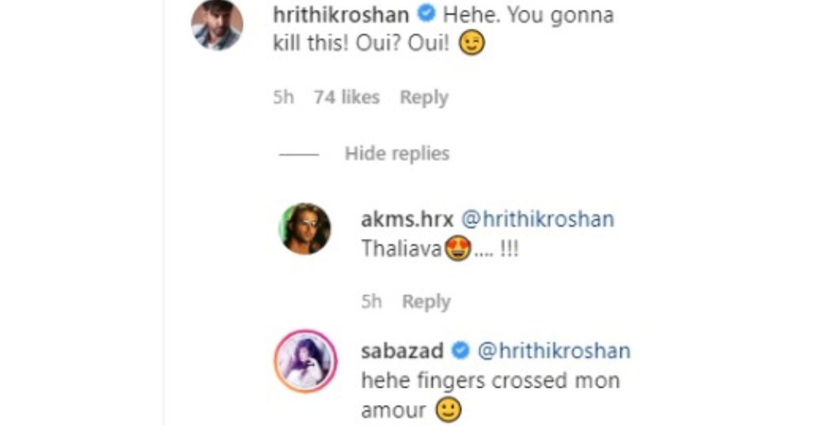 হৃত্বিকের সঙ্গে প্রেম স্বীকার করলেন সাবা