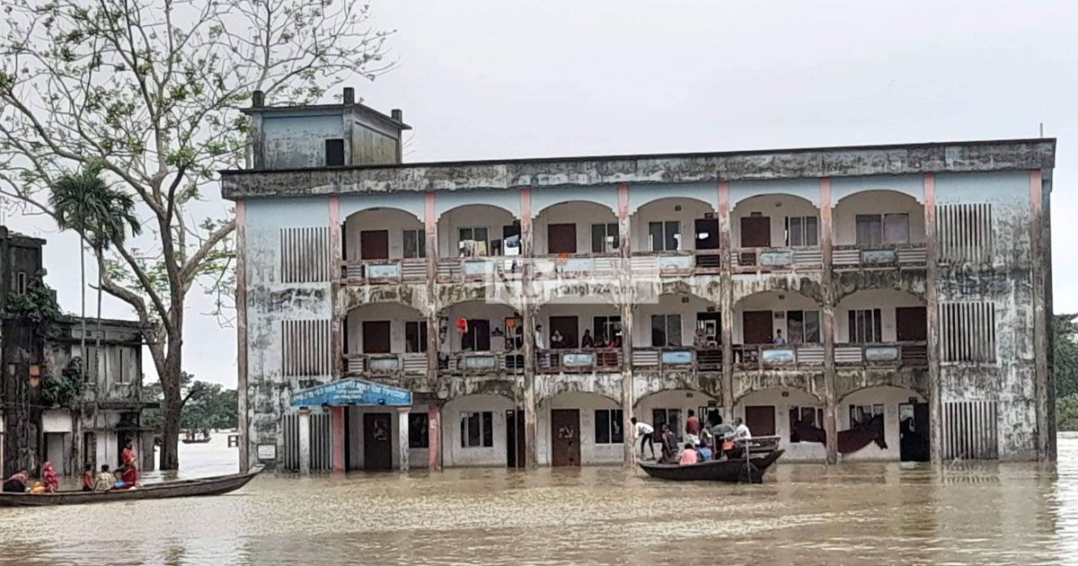 বন্যায় বন্ধ সিলেটের ৭ শতাধিক শিক্ষাপ্রতিষ্ঠান