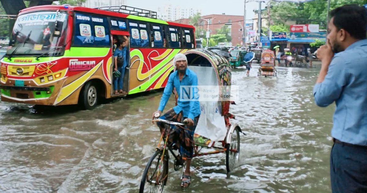 ৩৮ মিলিমিটার বৃষ্টিতে পানির নিচে বন্দরনগরী