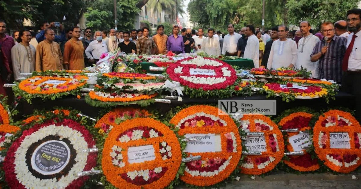 গাফ্‌ফার চৌধুরীকে শেষ শ্রদ্ধা